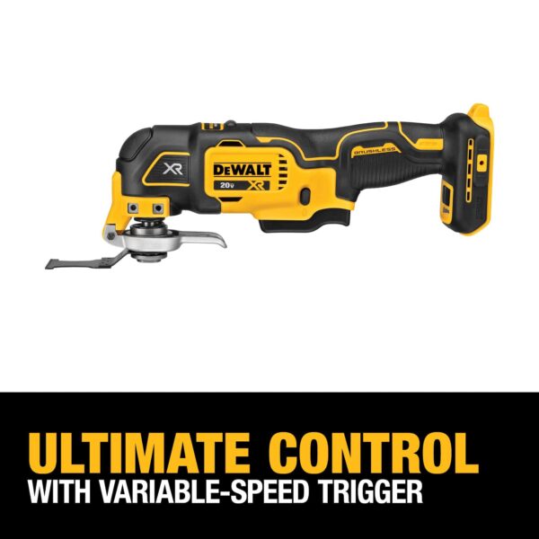 DCS356B Cordless Brushless 20-volt Max Variable Speed Oscillating Multi-Tool Kit - Image 14