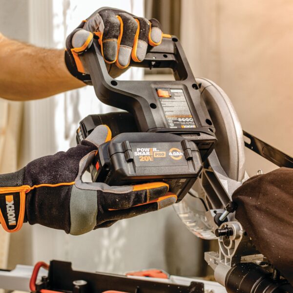 Power Share POWER SHARE 7-1/4-in 20-volt Max Single Bevel Sliding Compound Cordless Miter Saw (Cordless) - Image 18