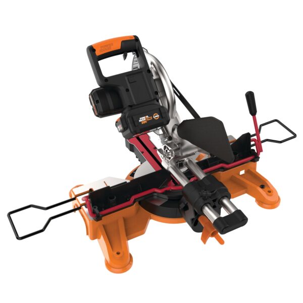 Power Share POWER SHARE 7-1/4-in 20-volt Max Single Bevel Sliding Compound Cordless Miter Saw (Cordless) - Image 19