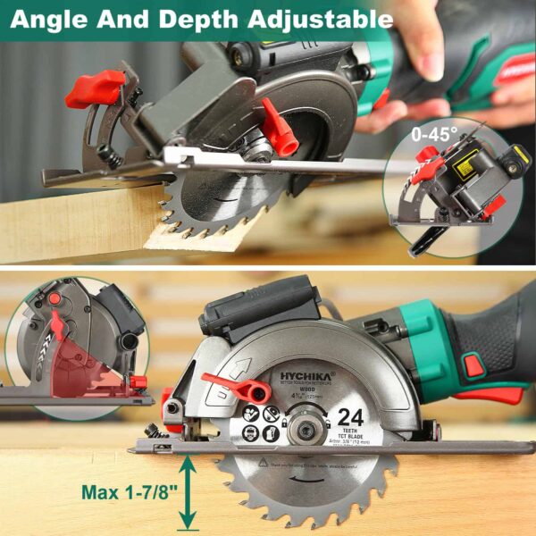 HYCHIKA 4-1/2-in Corded Circular Saw - Image 4