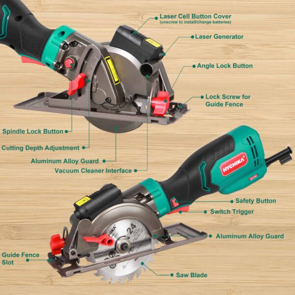HYCHIKA 4-1/2-in Corded Circular Saw - Image 2