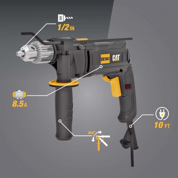 Cat 1/2-in Corded Drill - Image 2
