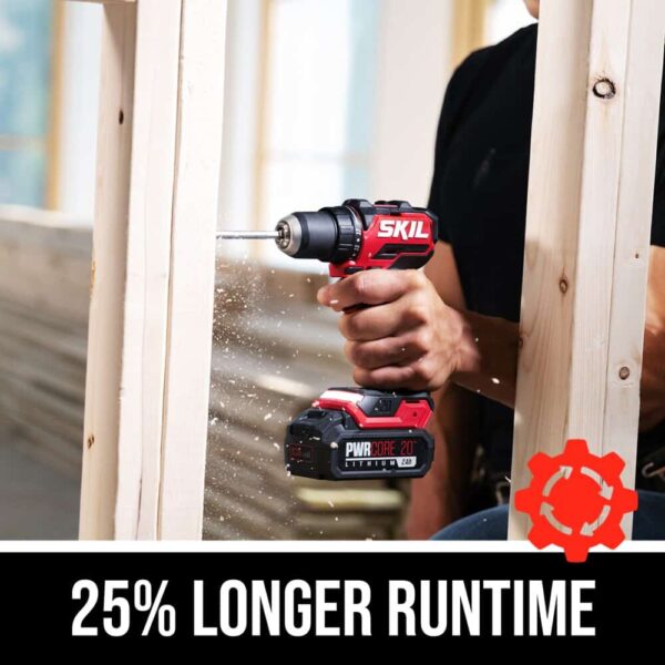 PWR CORE Compact 20-volt 1/2-in Brushless Cordless Drill(1 Li-ion Battery Included and Charger Included) - Image 7