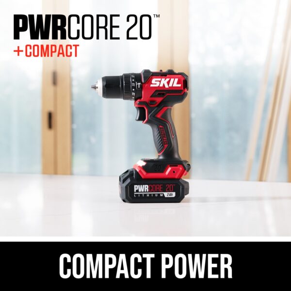 PWR CORE 1/2-in 20-volt Variable Speed Brushless Cordless Hammer Drill (1-Battery Included) - Image 2