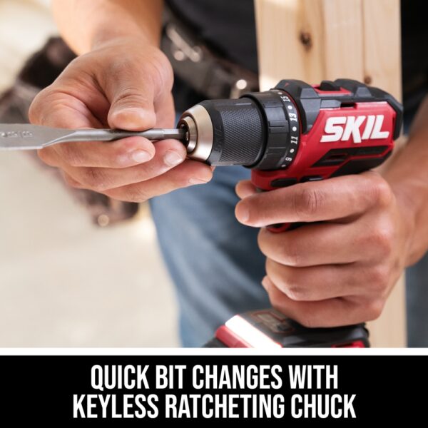 PWR CORE Compact 20-volt 1/2-in Brushless Cordless Drill(1 Li-ion Battery Included and Charger Included) - Image 4