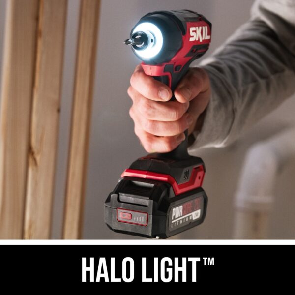 PWR CORE Compact 20-volt 1/4-in Variable Speed Brushless Cordless Impact Driver (1-Battery Included) - Image 4