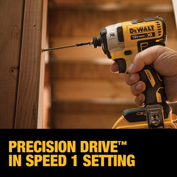 20V MAX XR Brushless Cordless 1/2 in. Drill/Driver and 1/4-in Impact Driver Kit - Image 8
