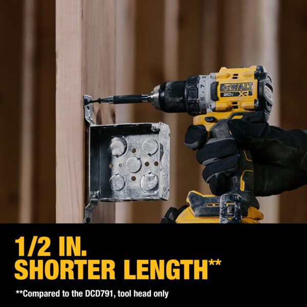 20V MAX XR Brushless Cordless 1/2 in. Drill/Driver and 1/4-in Impact Driver Kit - Image 5