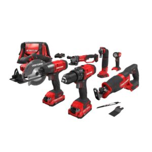 V20 Cordless Drill Combo Kit, 7 Tool (CMCK700D2)