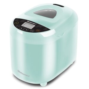 Elite Gourmet EBM8103M Programmable Bread Maker Machine 3 Loaf Sizes, 2 Lbs, Mint