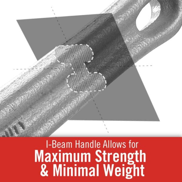 31125 Model 18 Aluminum Offset Pipe Wrench, 18-inch Plumbing Wrench - Image 3