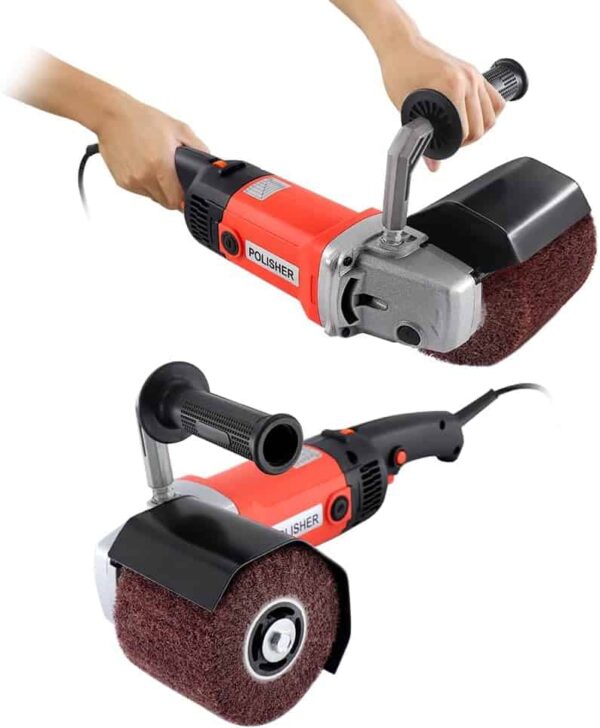 Handheld 1400W Metal Burnishing Machine,Electric Sander Polisher for Wood Stainless Steel Polishing with One Wheel - Image 8