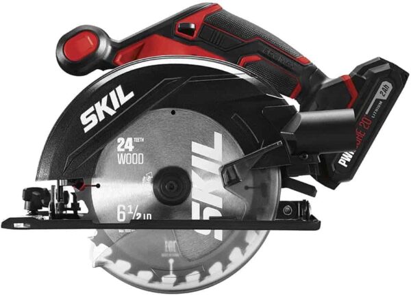 20V 6-1/2 Inch Cordless Circular Saw Includes 2.0Ah PWR CORE 20 Lithium Battery and Charger   CR540602 - Image 8