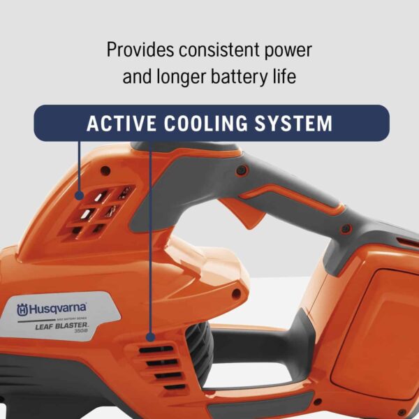 Leaf Blaster 350iB Battery Powered Cordless Leaf Blower, 200-MPH 800-CFM Battery Leaf Blower - Image 6