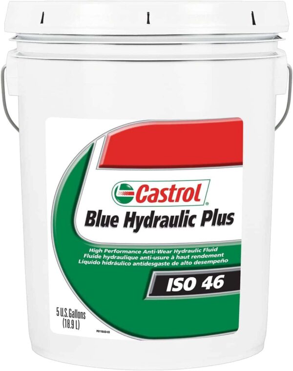 Castrol   15B805 40247 Blue  Hydraulic Plus 46  Hydraulic Fluid   5 Gallon