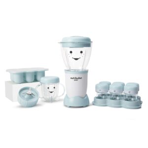 NBY-50100 Baby Complete Food-Making System, 32-Oz, White, Blue, Clear
