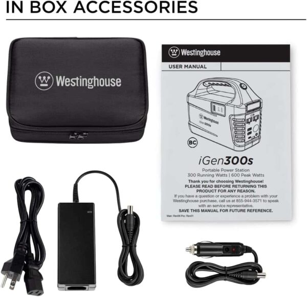 Westinghouse 296Wh 600 Peak Watt Portable Power Station and Solar Generator - Image 8