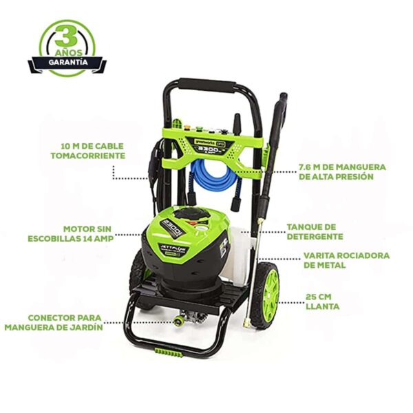 PRO 2300 PSI TruBrushless (2.3 GPM) Electric Pressure Washer (PWMA Certified) - Image 5