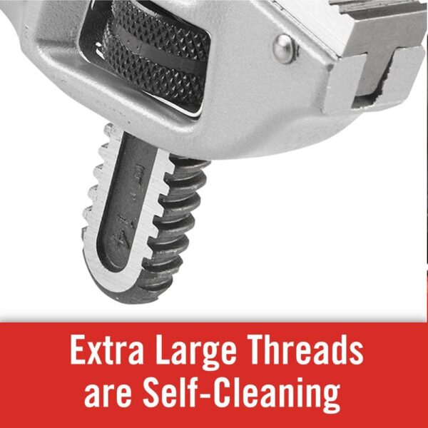 31125 Model 18 Aluminum Offset Pipe Wrench, 18-inch Plumbing Wrench - Image 2