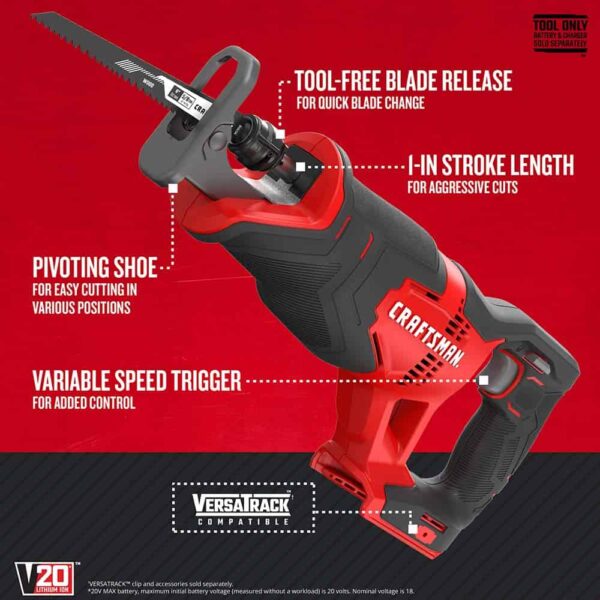 V20 Cordless Drill Combo Kit, 7 Tool (CMCK700D2) - Image 5