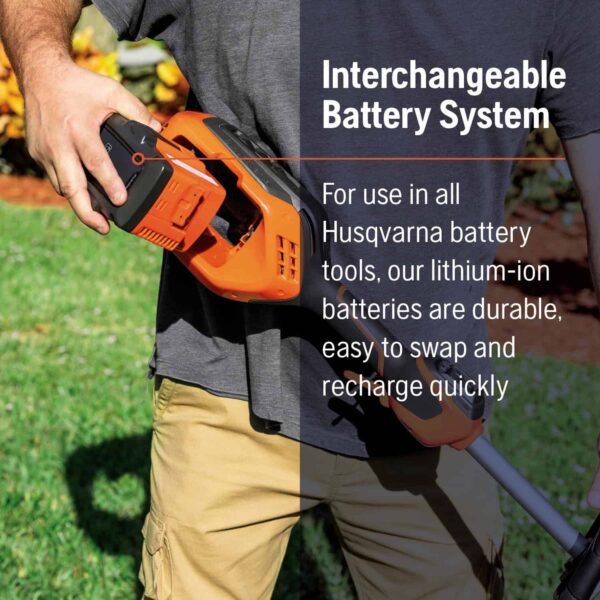 Weed Eater 320iL 40-volt 16-in Straight Shaft Battery String Trimmer 4 Ah (Battery and Charger Included) - Image 8