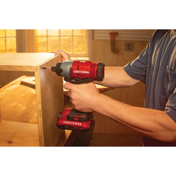V20 20-volt Max Variable Speed Cordless Impact Driver (2-Batteries Included) - Image 13