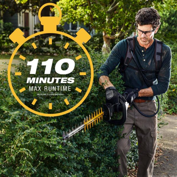 CAT 60-volt Max 25-in Hedge Trimmer 2 Ah (Battery and Charger Included) - Image 9