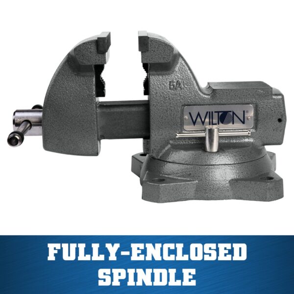 Wilton Mechanic Vise 5 In. Jaw with Swivel Base - Image 12