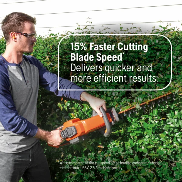 Hedge Master 320iHD60 40-volt 24-in Battery Hedge Trimmer 4 Ah (Battery and Charger Included) - Image 8