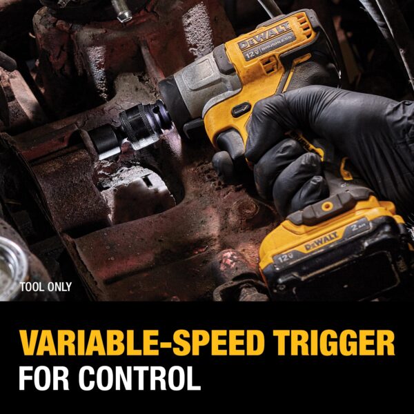 XTREME 12-volt Max Variable Speed Brushless 3/8-in Drive Cordless Impact Wrench (Battery Included) - Image 11