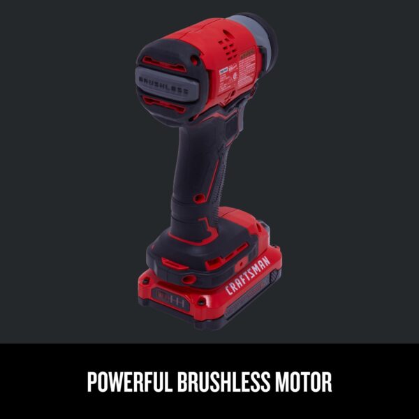 CMCF810C2 V20 20-volt Max Variable Speed Brushless Cordless Impact Driver (2-Batteries Included) - Image 7