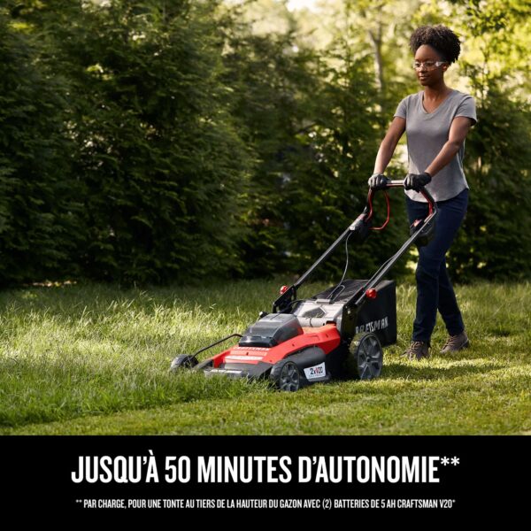 Self-Propelled Cordless Mower 20-volt 20-in Cordless Self-propelled Lawn Mower 5 Ah (Battery and Charger Included) - Image 12