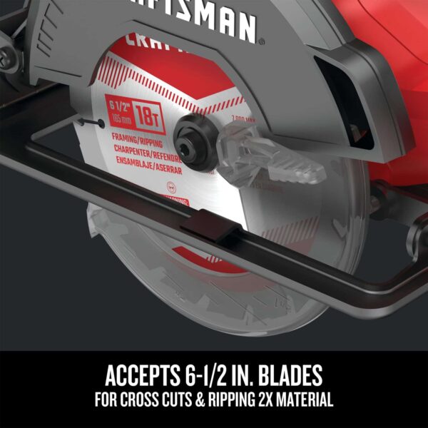 V20 20-volt Max 6-1/2-in Cordless Compact Circular Saw (Bare Tool) - Image 7