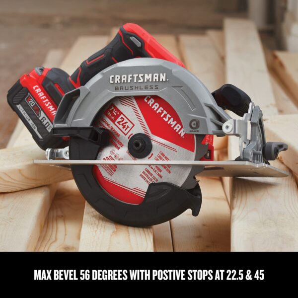 CMCS550B V20 7-1/4 in. Cordless Brushless Circular Saw Tool Only - Image 6