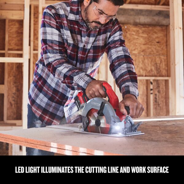 CMCS550B V20 7-1/4 in. Cordless Brushless Circular Saw Tool Only - Image 5