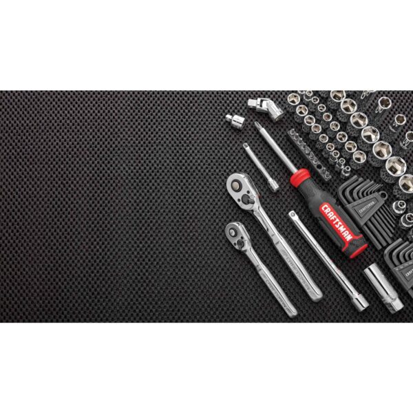 83-Piece Standard (SAE) and Metric Polished Chrome Mechanics Tool Set with Hard Case - Image 9