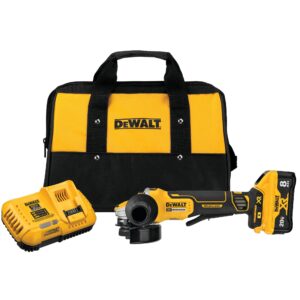 DCG415W1 5-in 20-volt Max-Amp Paddle Switch Brushless Cordless Angle Grinder (Charger Included and 1-Battery)