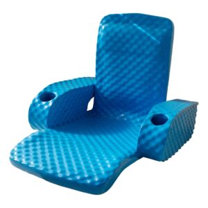 Folding Baja Chair Swimming Pool Float Armchair, Bahama Blue