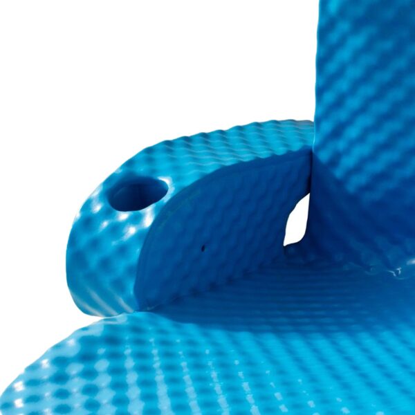 Folding Baja Chair Swimming Pool Float Armchair, Bahama Blue - Image 2