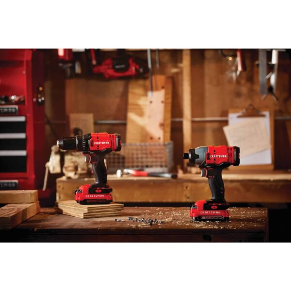 V20 2-Tool Power Tool Combo Kit with Soft Case (2-Batteries Included and Charger Included) - Image 15