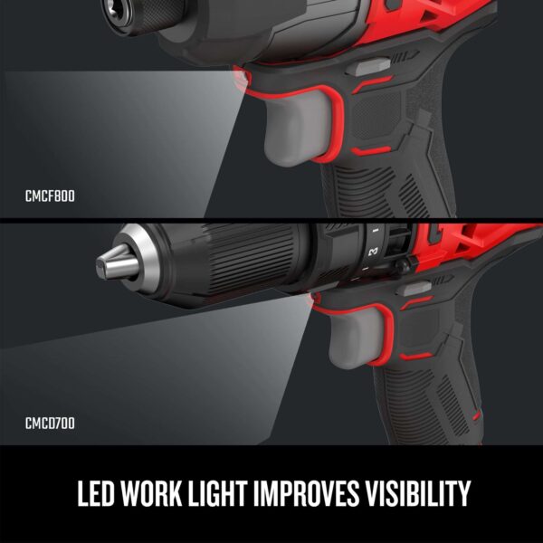 V20 2-Tool Power Tool Combo Kit with Soft Case (2-Batteries Included and Charger Included) - Image 9