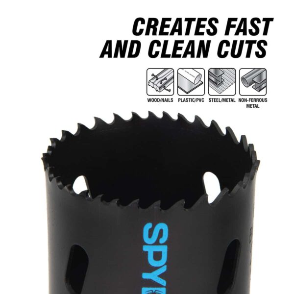 Spyder Bi-metal Arbored Hole Saw Kit Set (11-Piece) with Hard Case - Image 8