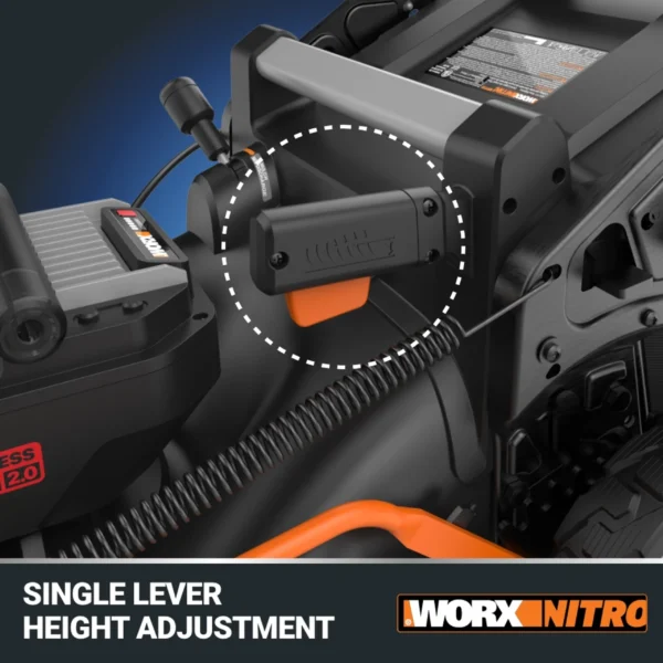 WORX WP773 40-volt 21-in Cordless Self-propelled Lawn Mower 5 Ah (2 Batteries and Charger Included) - Image 8