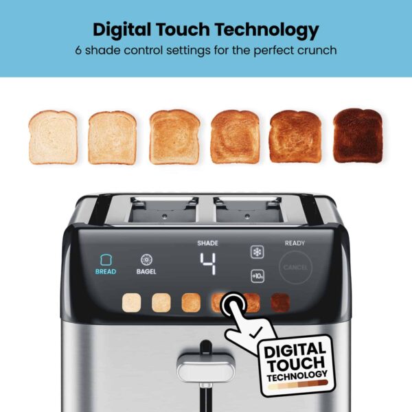 Chefman 2-Slice Stainless Steel 850-Watt Toaster - Image 3