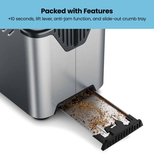 Chefman 2-Slice Stainless Steel 850-Watt Toaster - Image 6