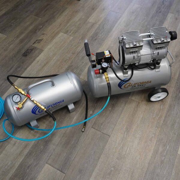 California Air Tools 5-Gallons Portable Cordless 125 Psi Hot Dog Quiet Air Compressor - Image 3