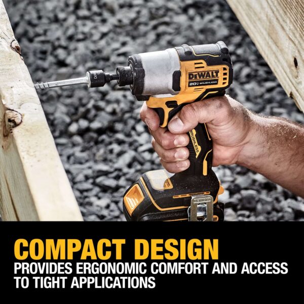 20V Max 20-volt Max Brushless Impact Driver (1-Battery Included, Charger Included and Soft Bag included) - Image 4