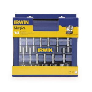 IRWIN Marples 14-Piece 3/8-in x 3-11/16-in Woodboring Forstner Drill Bit Set