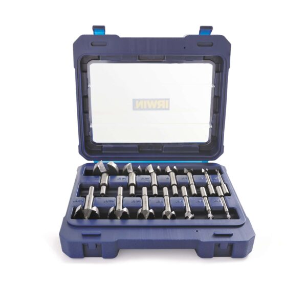 IRWIN Marples 14-Piece 3/8-in x 3-11/16-in Woodboring Forstner Drill Bit Set - Image 10