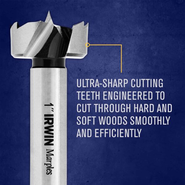 IRWIN Marples 14-Piece 3/8-in x 3-11/16-in Woodboring Forstner Drill Bit Set - Image 5